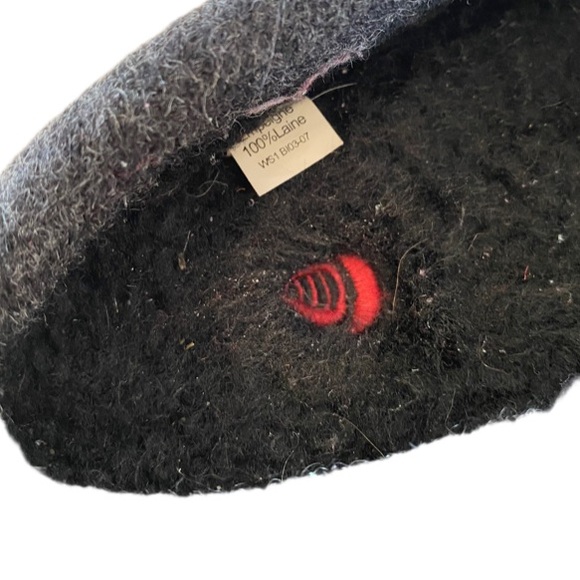 Acorn Dara Wool Blend Slipper Currant Button Wool Women’s Size 8 - Picture 5 of 6
